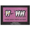 Image 1 : "When Good Teeth Go Bad" Fine Art Litho Poster (36" x 24") by Renowned Pop Artist Todd Goldman.