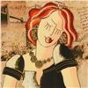 Image 2 : Oz El Hai, Original Mixed Media Painting on Board, Hand Signed with Certificate of Authenticity.