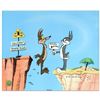 Image 1 : Chuck Jones (1912-2002), "Coyote Crossing" Limited Edition Animation Cel with Hand Painted Color, Da