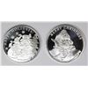 Image 1 : (2) DIFFERENT 2019 CHRISTMAS  SILVER ROUNDS