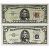 Image 1 : (2) $5.00 NOTES