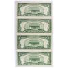 Image 2 : (4) 1950-D $5.00 FEDERAL RESERVE NOTES