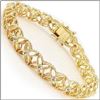 Image 1 : Plated 18KT Yellow Gold 0.41ctw Diamond Bracelet