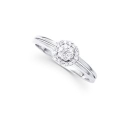 14KT White Gold 0.20ctw Diamond Ring