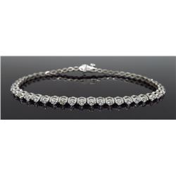 14KT White Gold 2.00ctw Diamond Bracelet