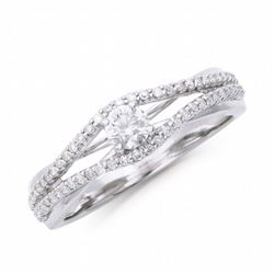 14KT White Gold 0.44ctw Diamond Ring