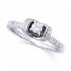 Image 1 : 14KT White Gold 0.51ctw Diamond Ring