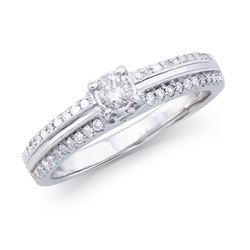 14KT White Gold 0.47ctw Diamond Ring