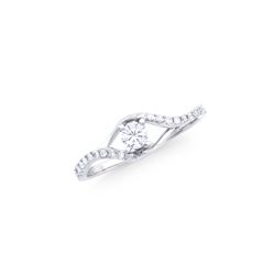 14KT White Gold 0.31ctw Diamond Ring