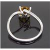 Image 5 : 14KT White Gold Citrine and Diamond Ring