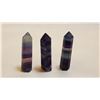 Image 2 : Three Piece Flourite Healing 6 Point Gemstones