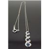 Image 5 : 14KT White Gold 0.25ctw Diamond Pendant with Chain
