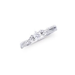 14KT White Gold 0.29ctw Diamond Ring