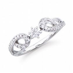 14KT White Gold 0.41ctw Diamond Ring