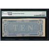 Image 2 : 1864 $10 Confederate States of America Note PMG 58EPQ