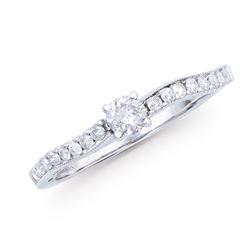 14KT White Gold 0.43ctw Diamond Ring
