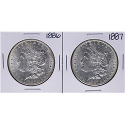 1886-1887 $1 Morgan Silver Dollar Coins