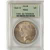 Image 1 : 1922-D $1 Peace Silver Dollar Coin PCGS MS62 Old Green Holder