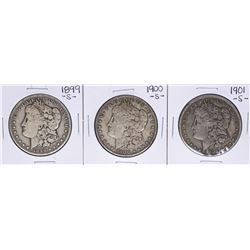 Lot of 1899-S to 1901-S $1 Morgan Silver Dollar Coins