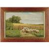 Image 1 : CLINTON LOVERIDGE (American, 1824-1902) SHEEP IN 