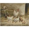 Image 1 : SIGNED (19th/20th Century) BARN CHICKENS