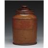 Image 1 : FINE GLAZED REDWARE JAR WITH COVER