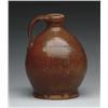 Image 1 : SMALL GLAZED MAINE REDWARE JUG ATTRIBUTED TO NORC