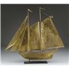 Image 1 : FANTASTIC LARGE GILT DECORATED SCHOONER WEATHERVA