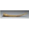 Image 1 : IMPORTANT AND RARE SCRIMSHAW IVORY TUSK CARVED BY