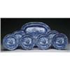Image 1 : OUTSTANDING STAFFORDSHIRE PLATTER AND PLATE SET W