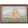 Image 1 : THOMAS WILLIS (American, 1850-1925) SAILBOAT WITH