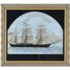 Image 1 : CHINA TRADE NEEDLEWORK PORTRAIT OF THE SHIP “ONEI