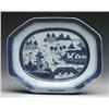 Image 1 : LARGE CHINESE EXPORT BLUE AND WHITE CANTON PLATTE