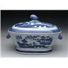 Image 1 : BLUE AND WHITE CANTON LARGE COVERED TUREEN
