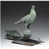 Image 1 : RARE COPPER PIGEON WEATHERVANE BY J. W. FISKE
