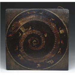 VERY RARE EARLY PAINTED GAME BOARD