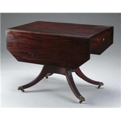 DROP LEAF ONE DRAWER NEW YORK TABLE