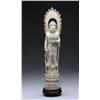 Image 1 : CARVED ORIENTAL IVORY GODDESS FIGURE