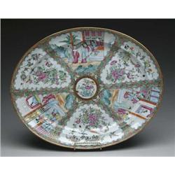 INTERESTING AND RARE ROSE MEDALLION PLATTER
