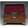 Image 1 : OUTSTANDING BRASS AND ROSEWOOD ENGLISH TEA CADDY