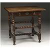 Image 1 : CHARLES II OAK OR WALNUT ONE DRAWER TABLE