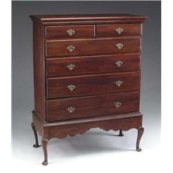 QUEEN ANNE CHEST ON FRAME