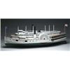 Image 1 : FINE FOLK ART SIDEWHEELER SHIP MODEL OF THE “MASS