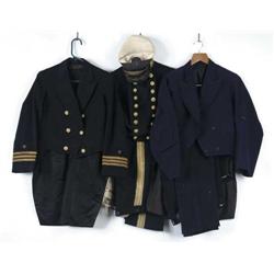 LOT OF NAVAL COMMANDER UNIFORMS