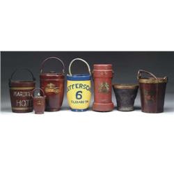 LOT OF SIX FIRE BUCKETS