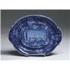 Image 1 : HISTORICAL BLUE STAFFORDSHIRE UNDER LINER TRAY