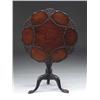 Image 1 : ENGLISH TILT TOP MAHOGANY CARVED TEA TABLE