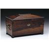 Image 1 : FINE REGENCY ROSEWOOD SARCOPHAGUS TEA CADDY