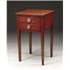 Image 1 : HEPPLEWHITE RED WASH TWO DRAWER STAND