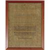 Image 1 : NEEDLEWORK SAMPLER WITH VERSE BY SARAH P. CARTER